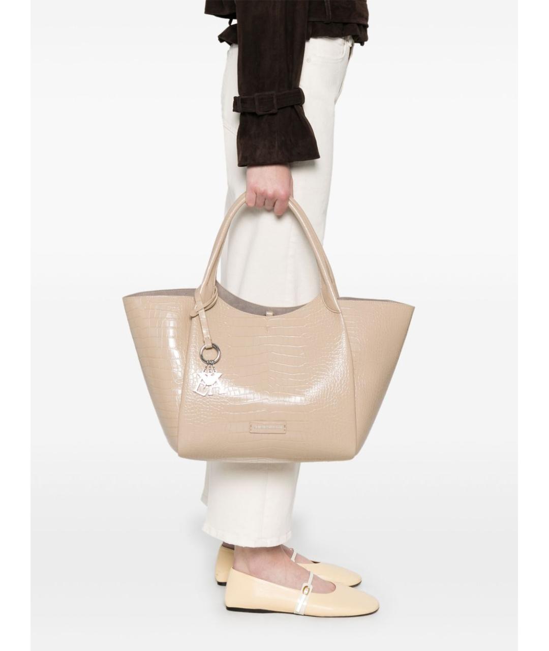 EMPORIO ARMANI Бежевая сумка тоут, фото 5