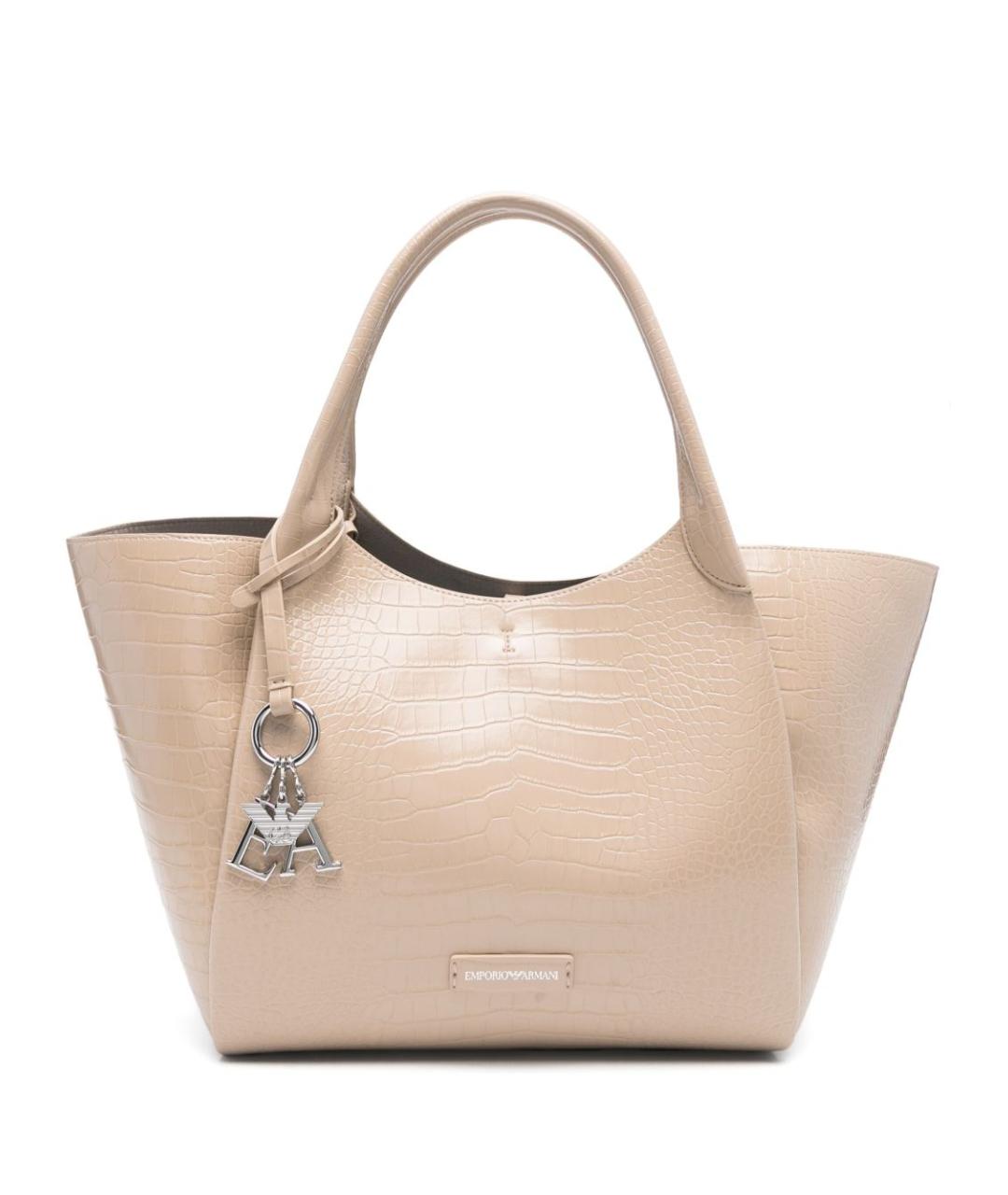 EMPORIO ARMANI Бежевая сумка тоут, фото 1