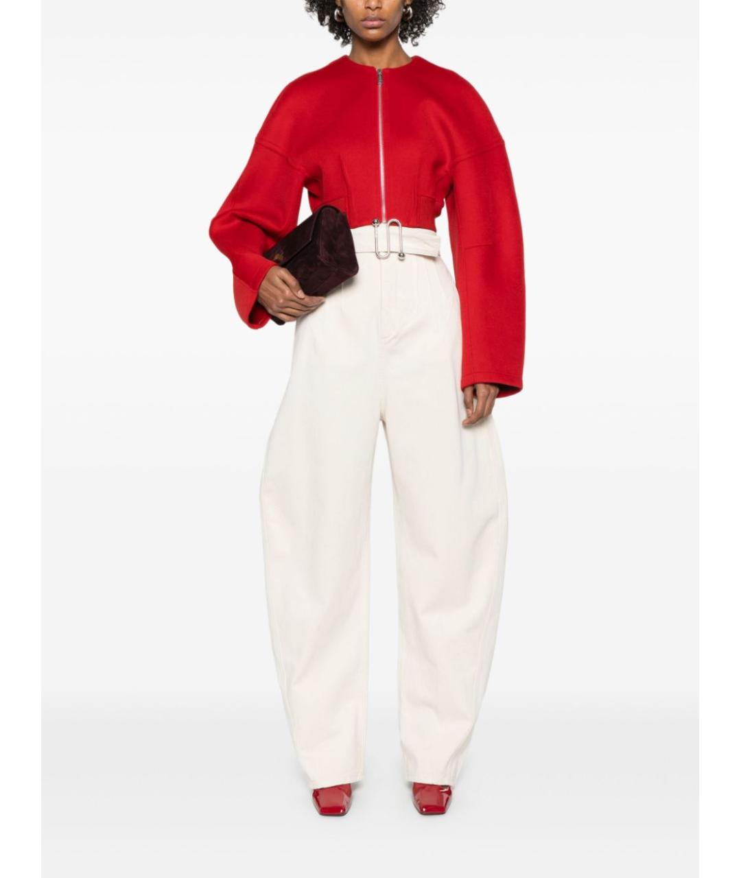 SPORTMAX Красная шерстяная куртка, фото 2