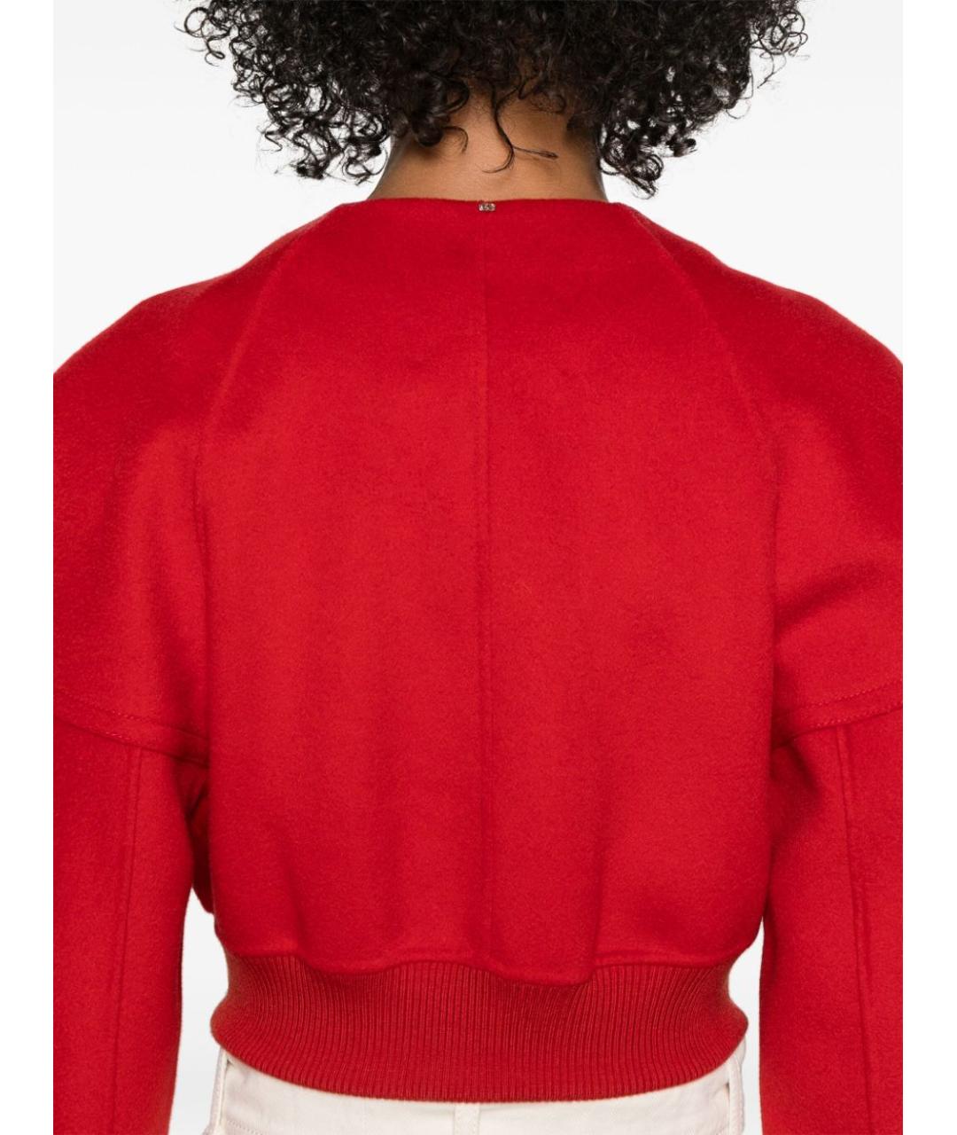 SPORTMAX Красная шерстяная куртка, фото 4