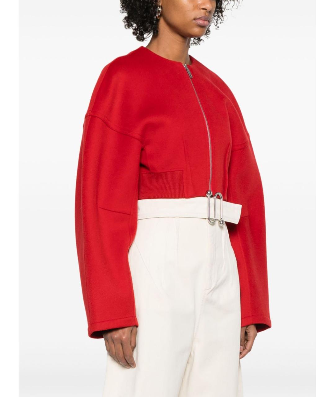 SPORTMAX Красная шерстяная куртка, фото 5