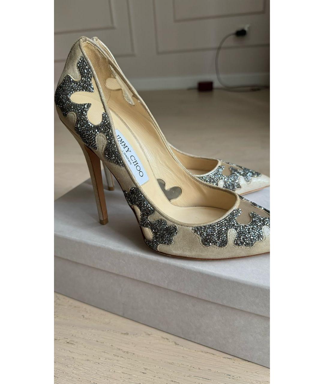 JIMMY CHOO Бежевые туфли, фото 3
