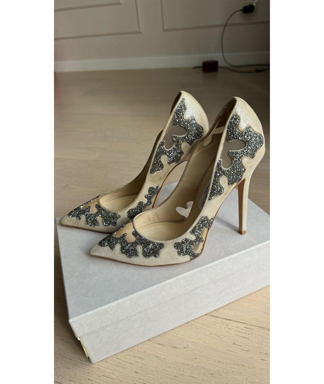 JIMMY CHOO Бежевые туфли, фото 7