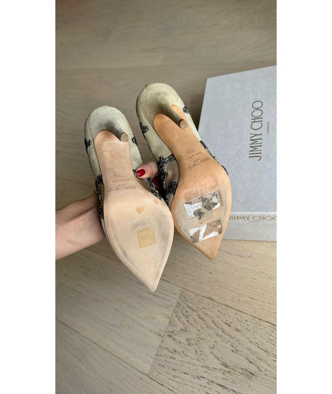 JIMMY CHOO Бежевые туфли, фото 5