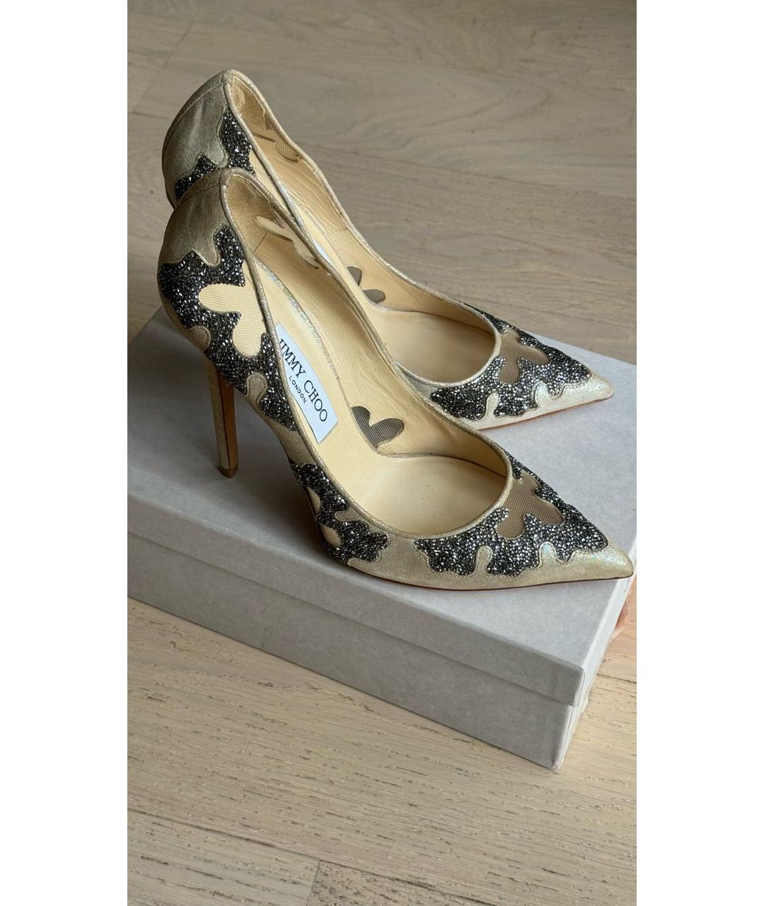 JIMMY CHOO Бежевые туфли, фото 6