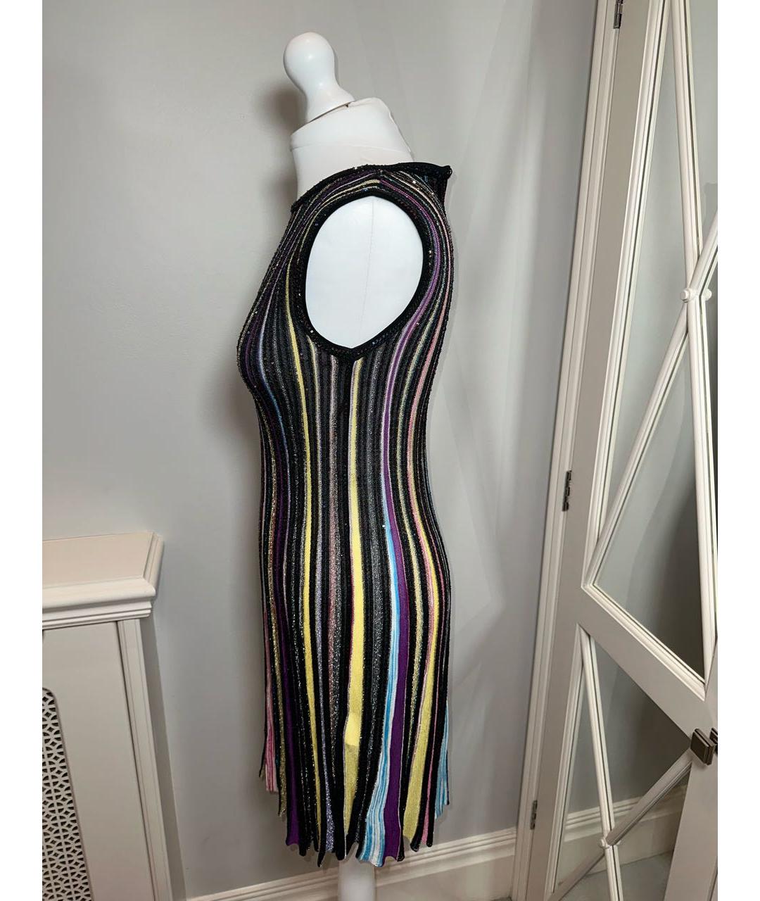 MISSONI Черное полиэстеровое коктейльное платье, фото 4