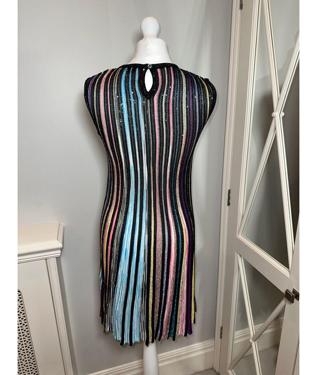 MISSONI Черное полиэстеровое коктейльное платье, фото 2