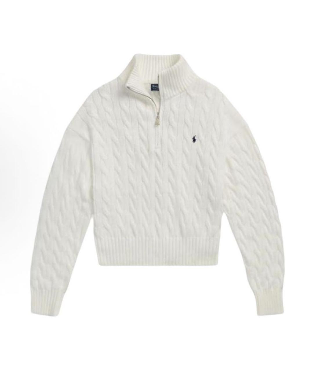 POLO RALPH LAUREN Белый шерстяной джемпер / свитер, фото 1