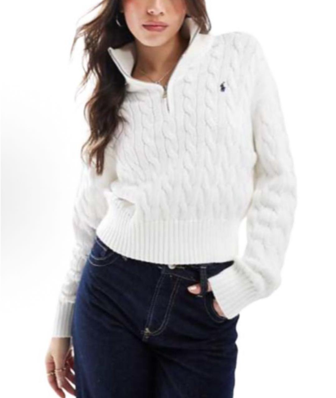 POLO RALPH LAUREN Белый шерстяной джемпер / свитер, фото 2