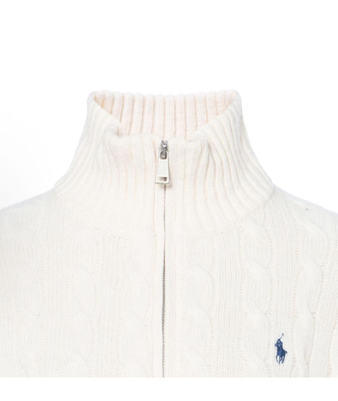 POLO RALPH LAUREN Белый шерстяной джемпер / свитер, фото 5