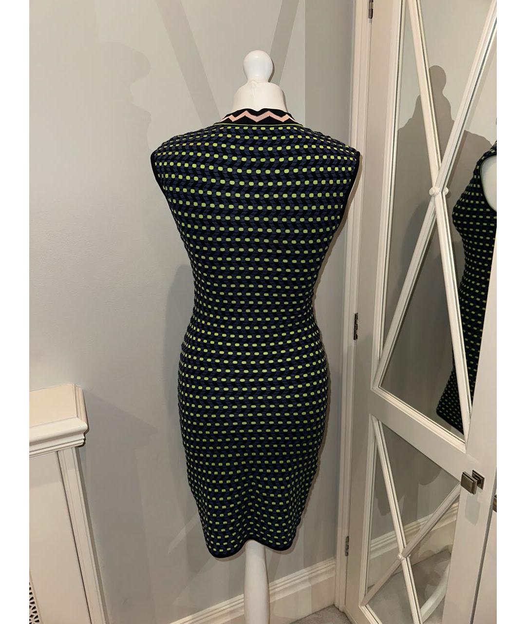 M MISSONI Зеленые полиэстеровое коктейльное платье, фото 2