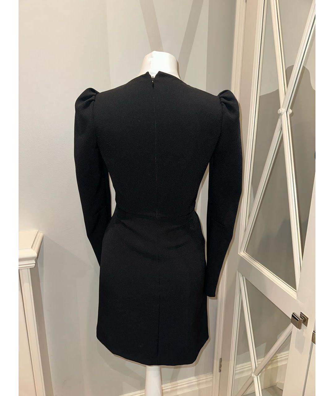 RED VALENTINO Черное полиэстеровое коктейльное платье, фото 2
