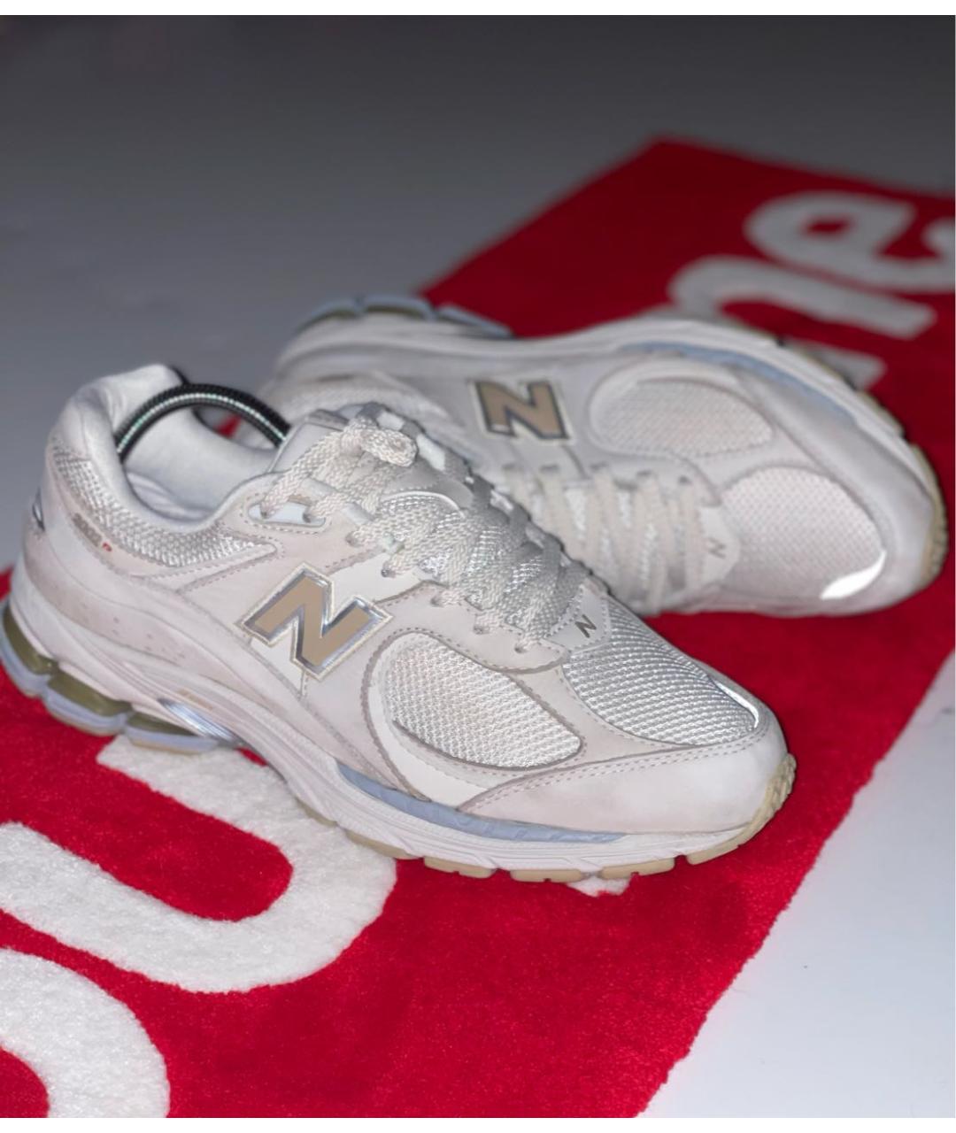 NEW BALANCE Бежевые нубуковые низкие кроссовки / кеды, фото 2