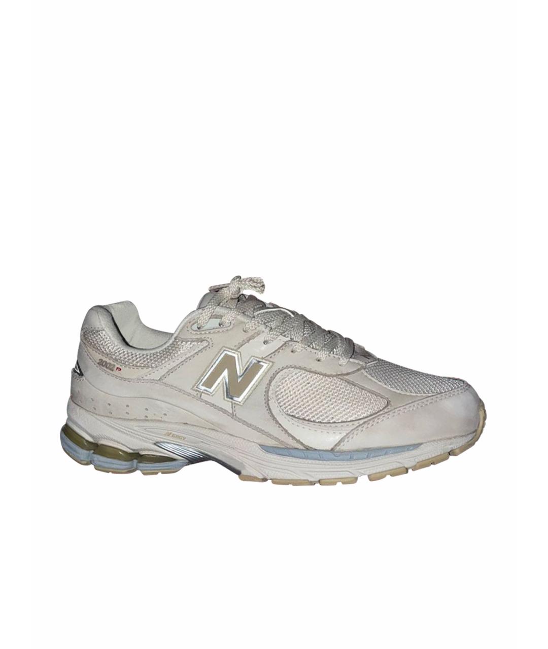 NEW BALANCE Бежевые нубуковые низкие кроссовки / кеды, фото 1