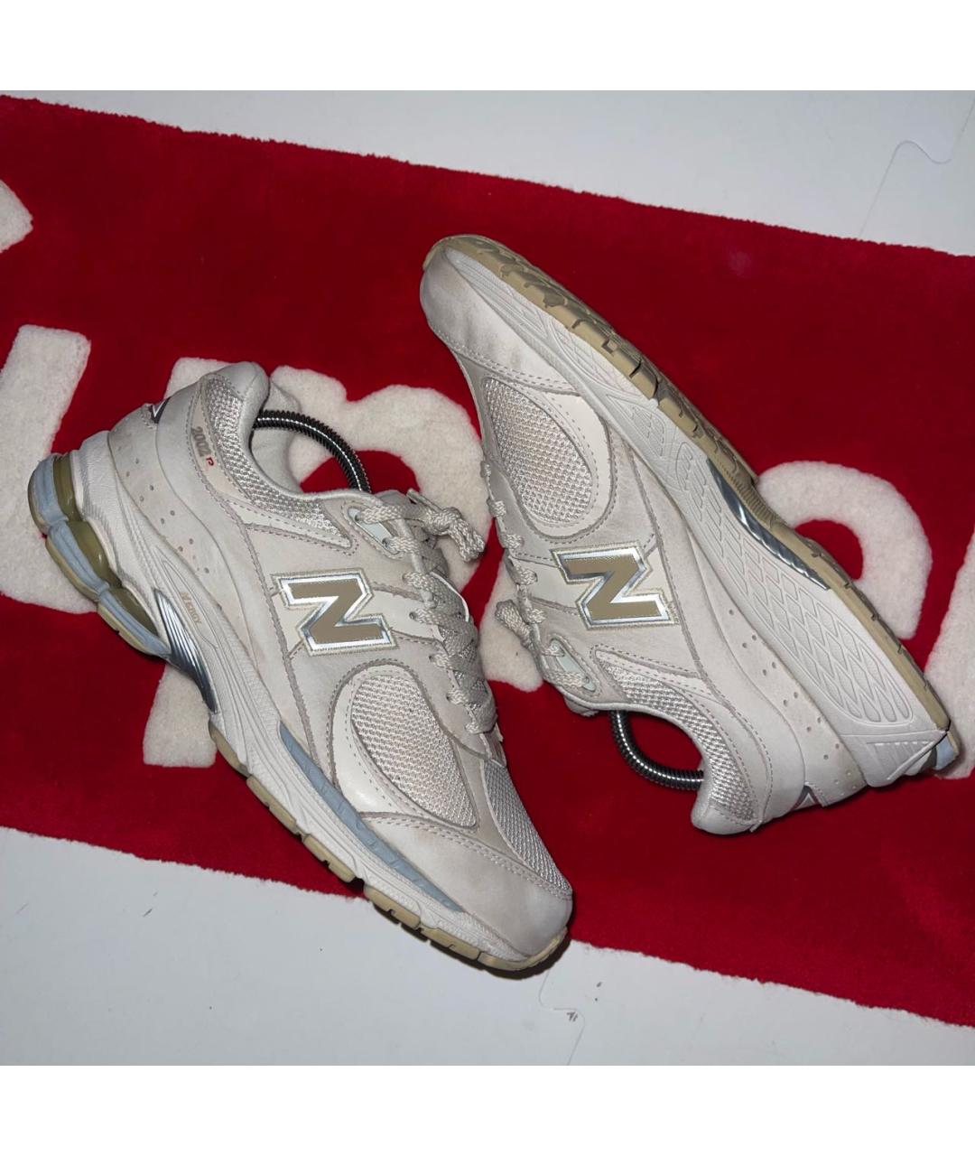 NEW BALANCE Бежевые нубуковые низкие кроссовки / кеды, фото 3