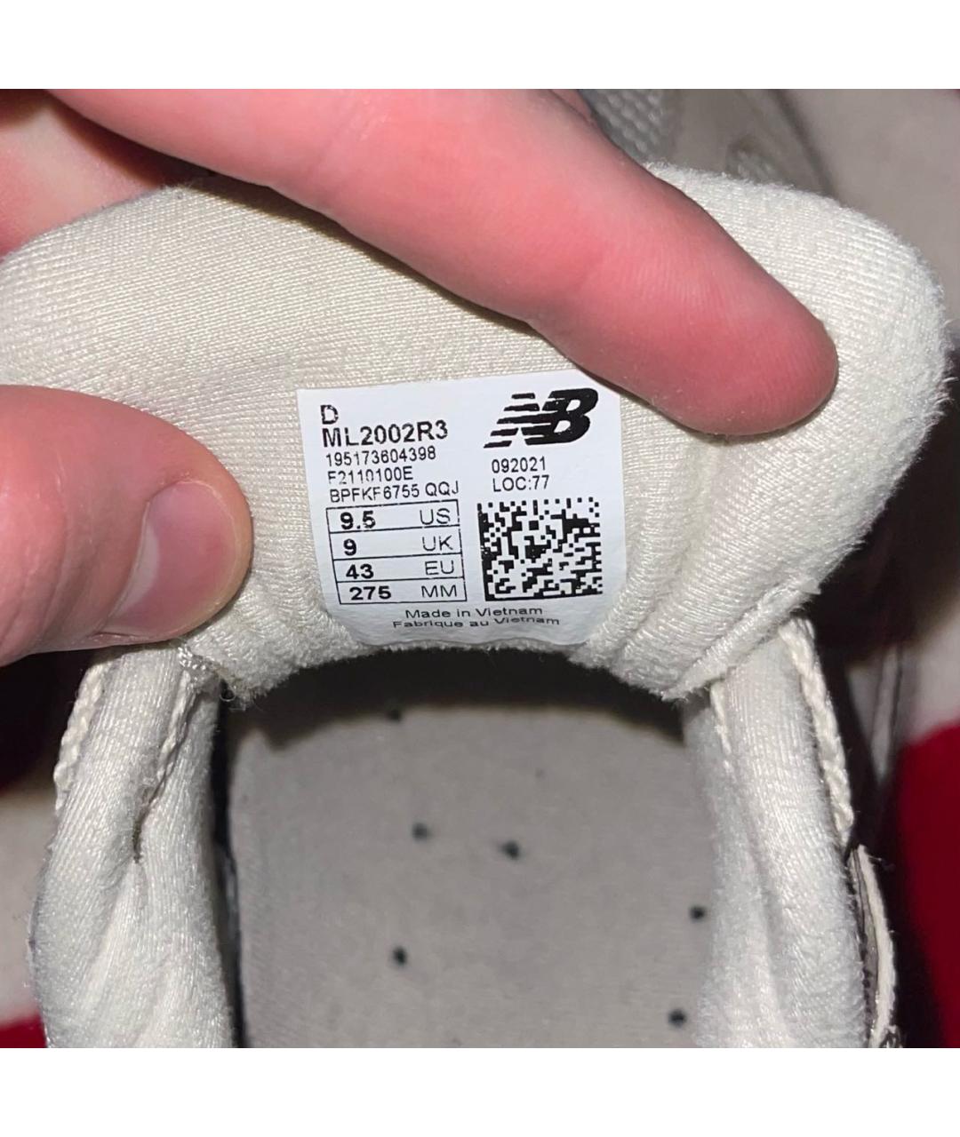 NEW BALANCE Бежевые нубуковые низкие кроссовки / кеды, фото 4