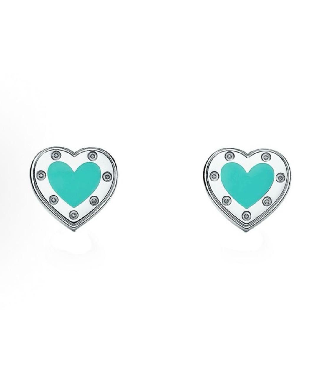 TIFFANY&CO Бирюзовые серебряные серьги, фото 1