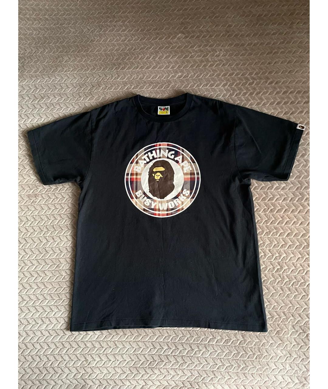BAPE Черная хлопковая футболка, фото 4