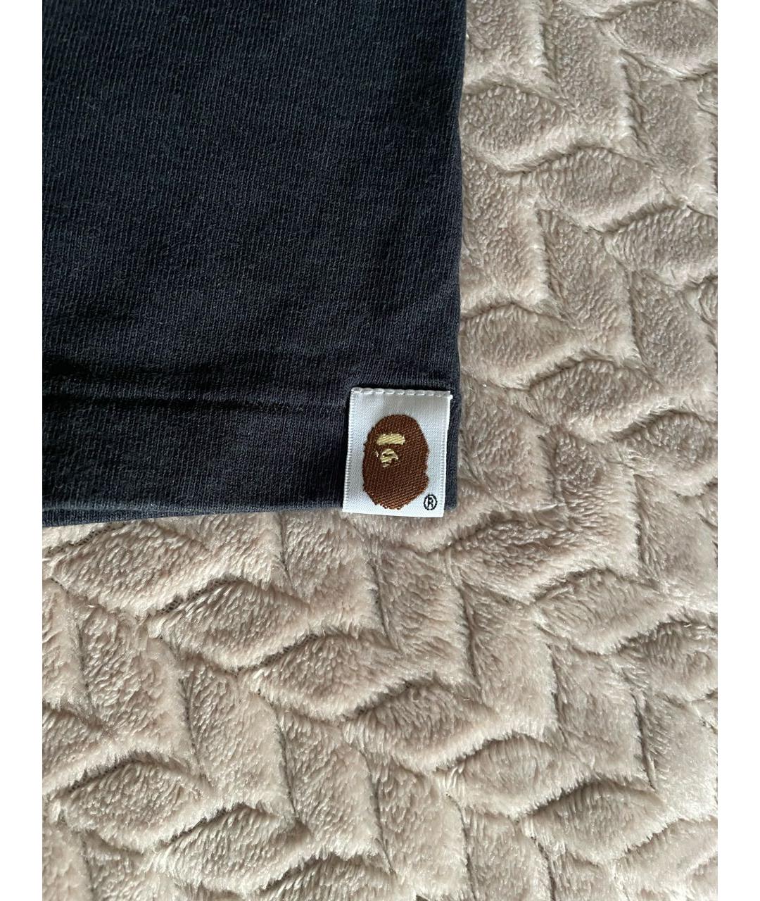 BAPE Черная хлопковая футболка, фото 3