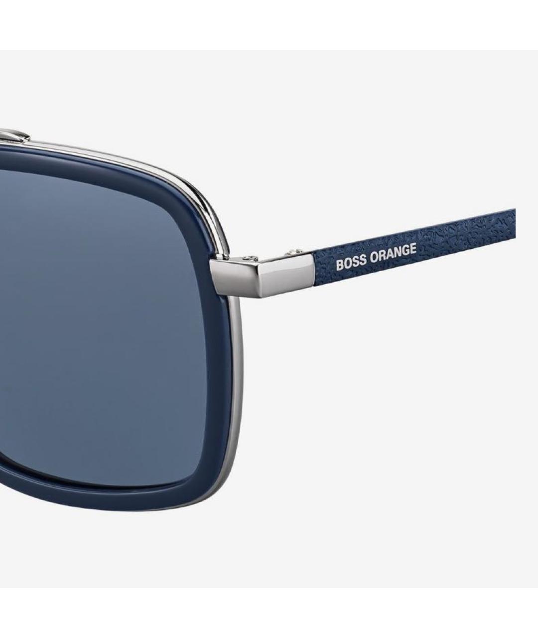 HUGO BOSS Синие металлические солнцезащитные очки, фото 4