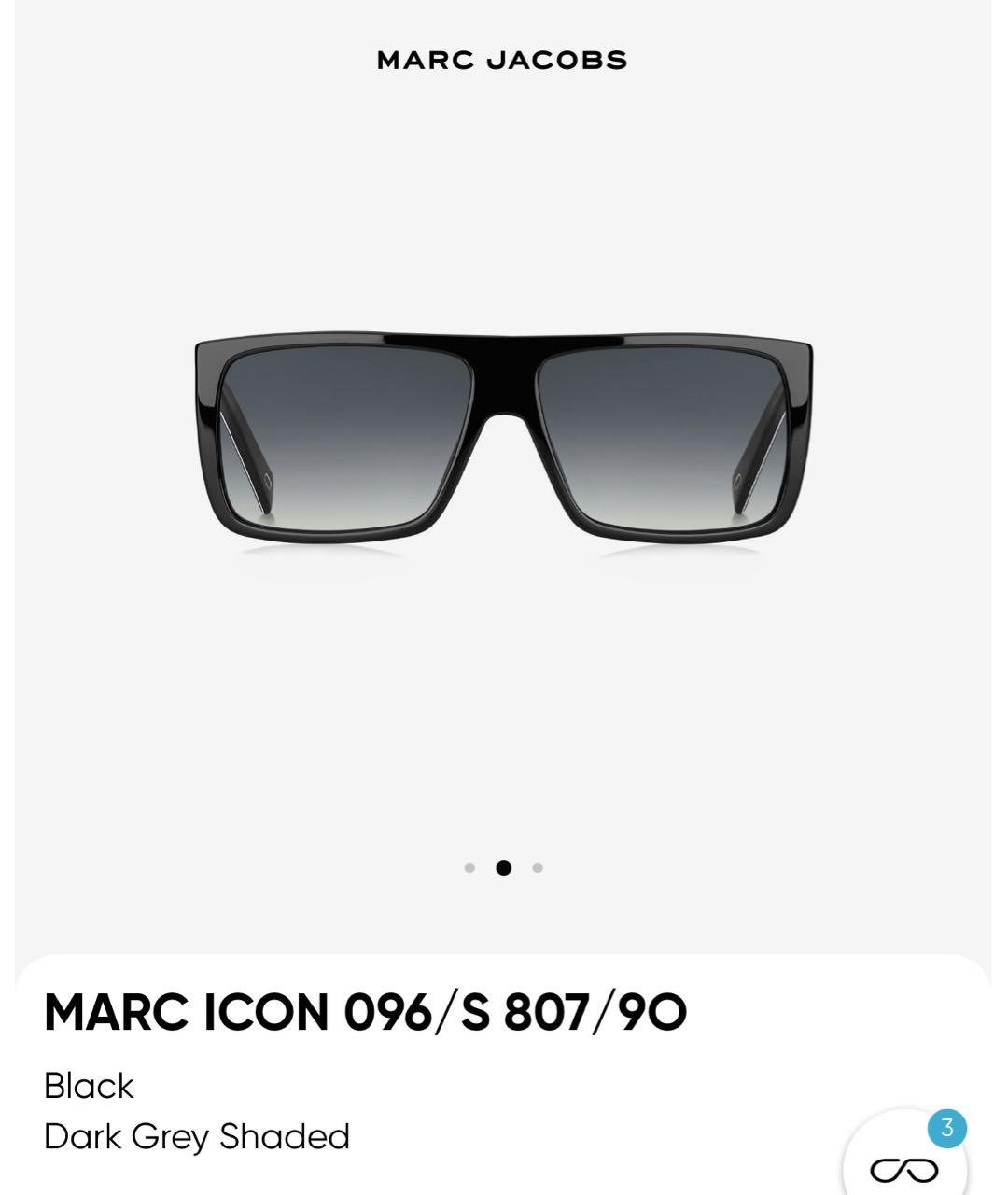 MARC JACOBS Черные пластиковые солнцезащитные очки, фото 6