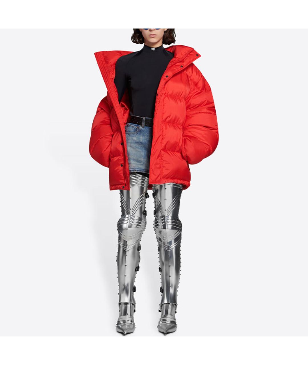 BALENCIAGA Красный пуховик, фото 3
