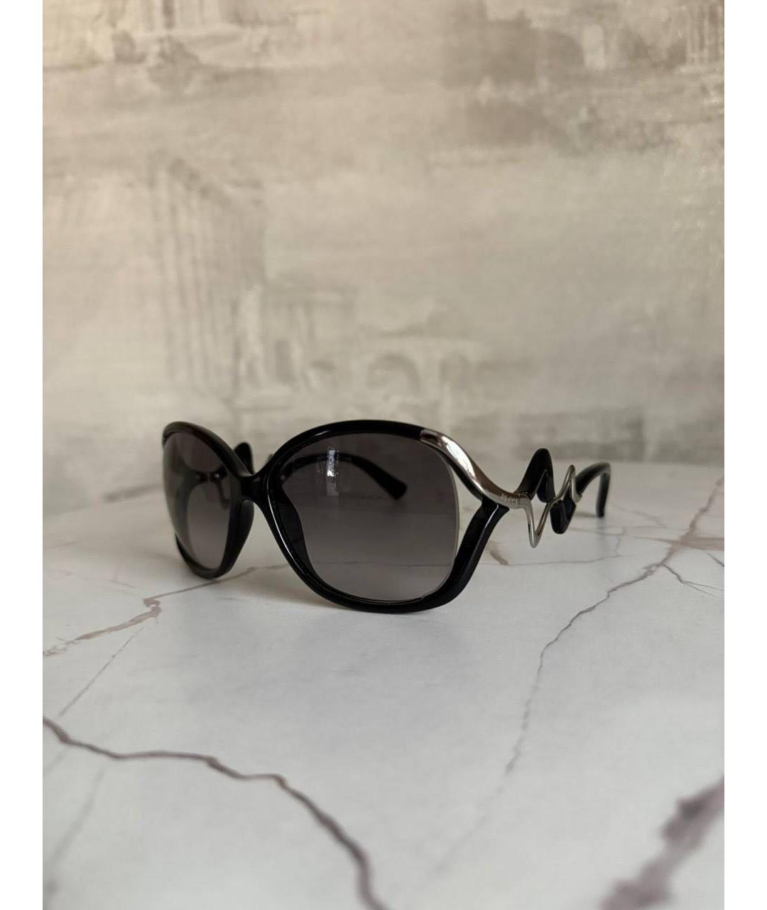 EMILIO PUCCI Черные пластиковые солнцезащитные очки, фото 4