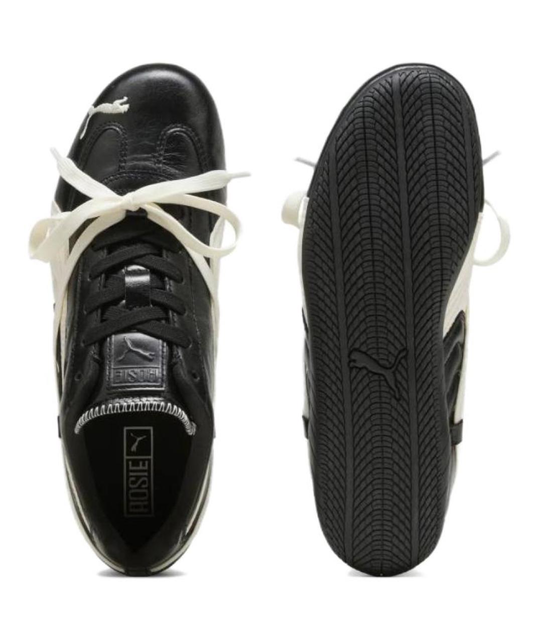 PUMA Черные кожаные кеды, фото 4