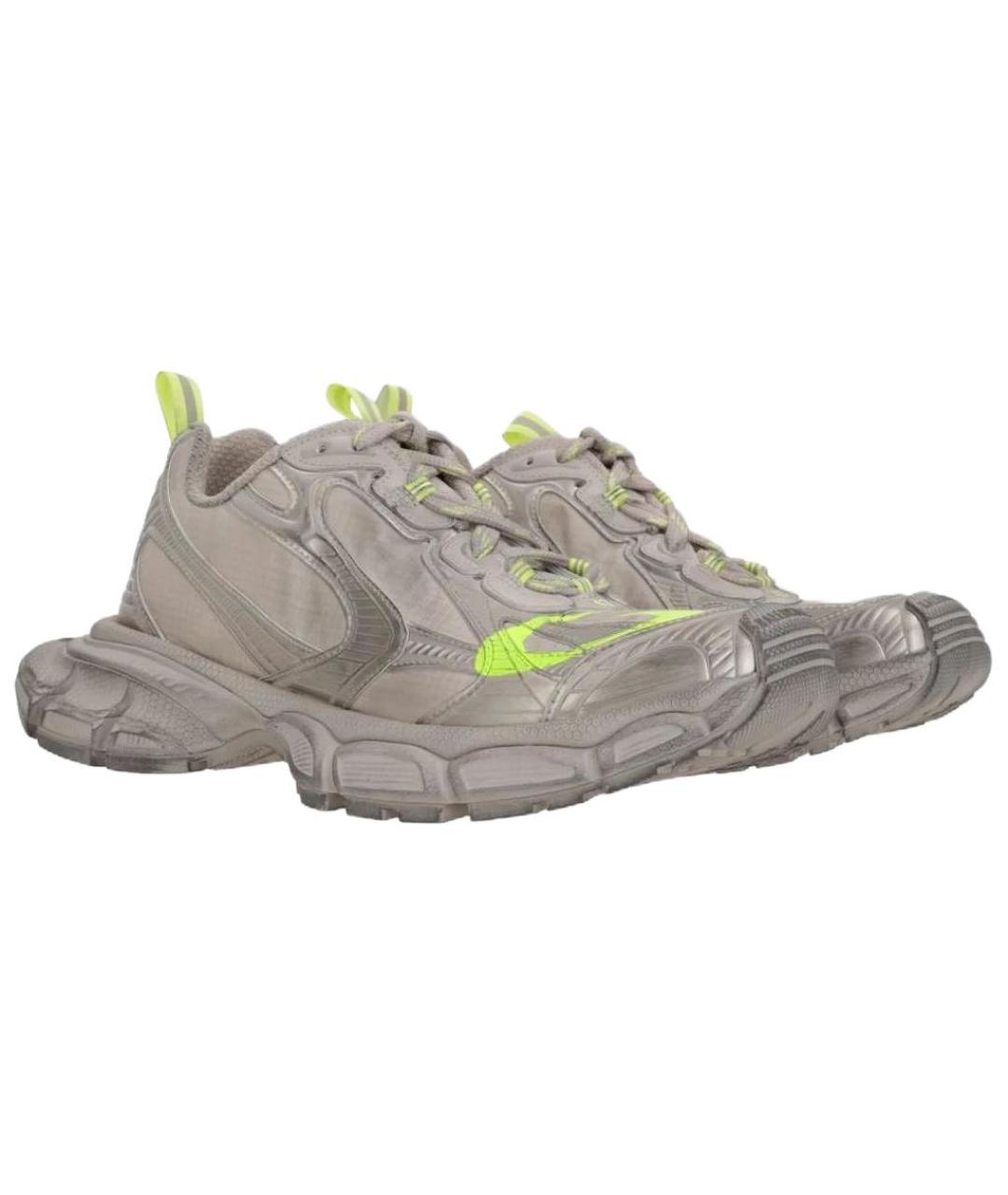 BALENCIAGA Серые низкие кроссовки / кеды, фото 3