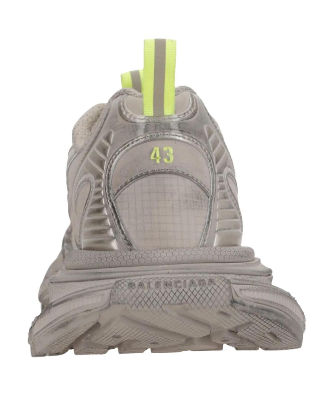 BALENCIAGA Серые низкие кроссовки / кеды, фото 4