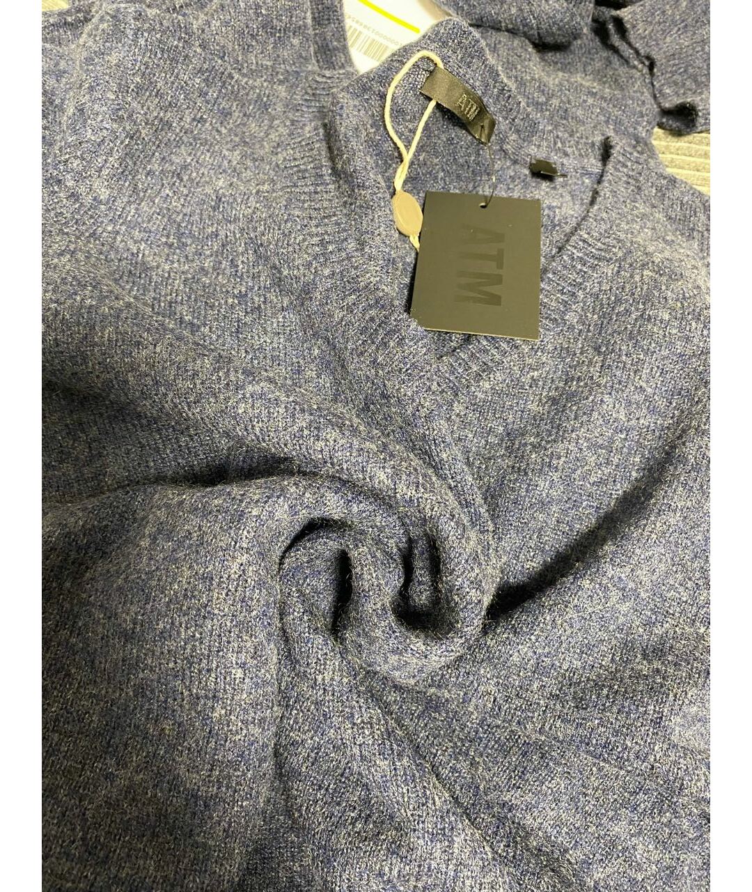 ATM ANTHONY THOMAS MELILLO Синий кашемировый джемпер / свитер, фото 6