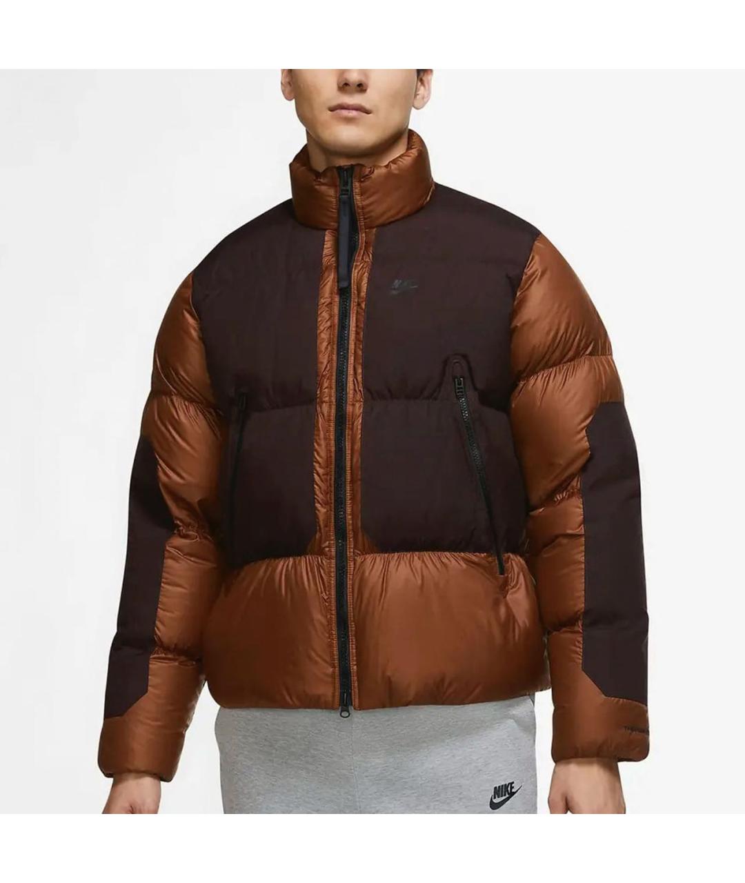 NIKE Оранжевый пуховик, фото 9