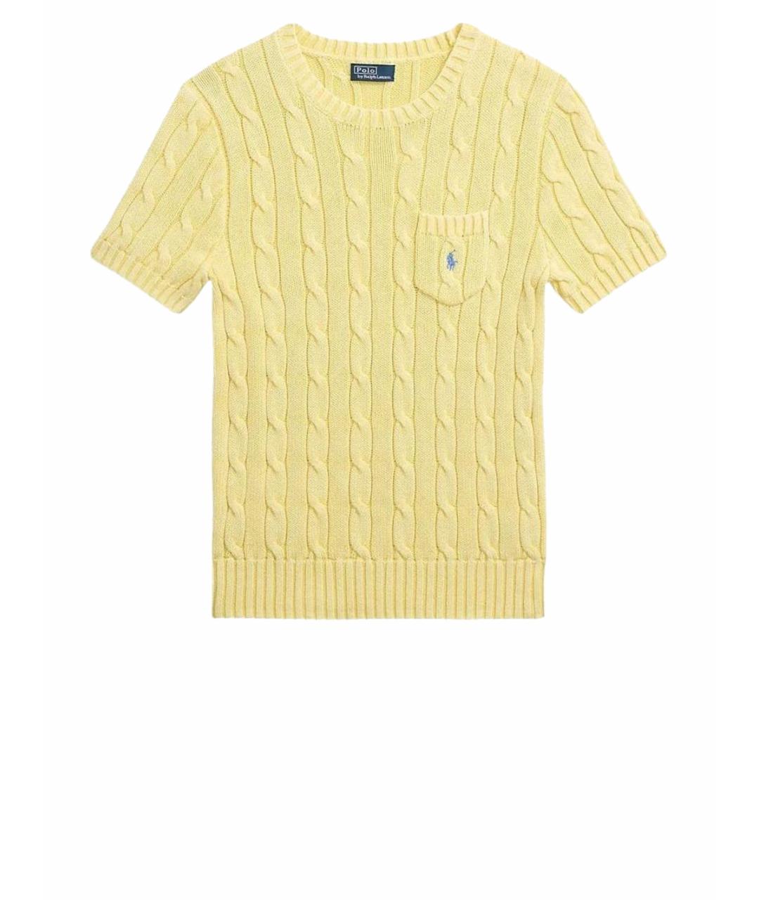 POLO RALPH LAUREN Желтая хлопковая футболка, фото 1