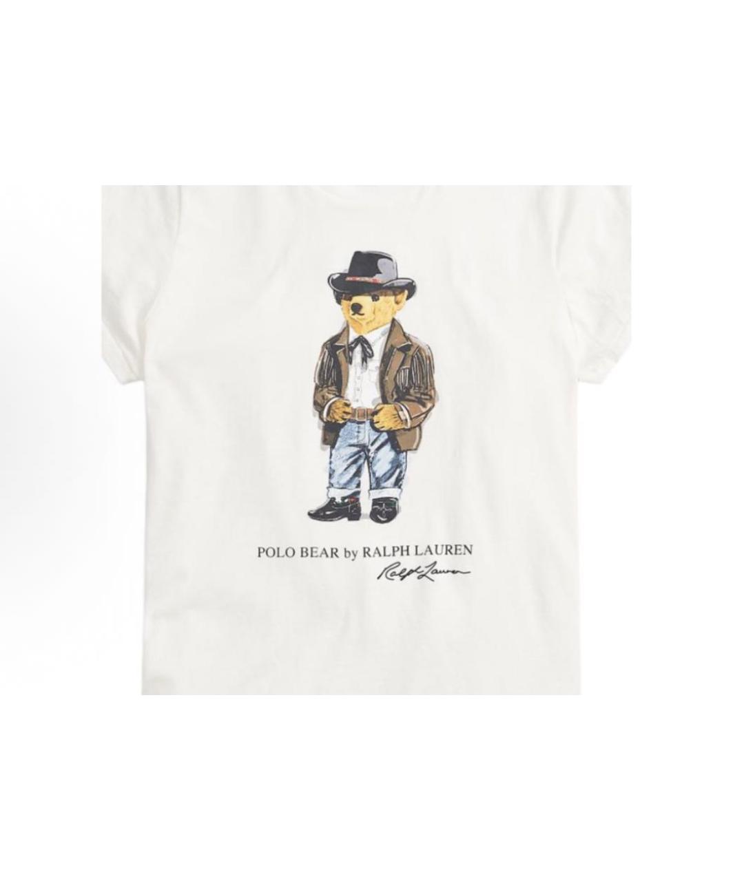 POLO RALPH LAUREN Белая хлопковая футболка, фото 6