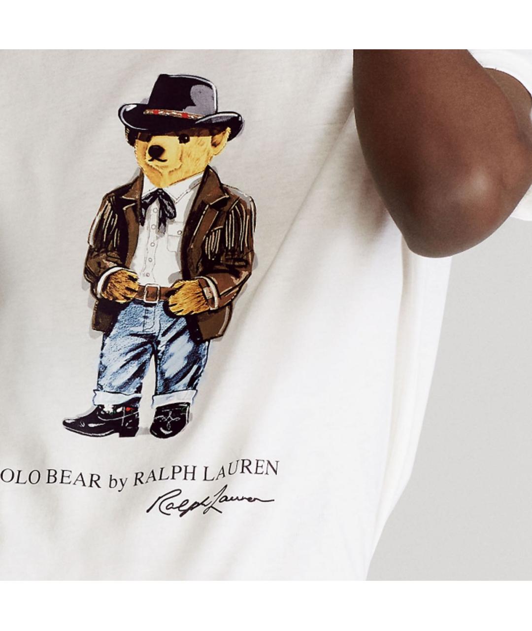 POLO RALPH LAUREN Белая хлопковая футболка, фото 5