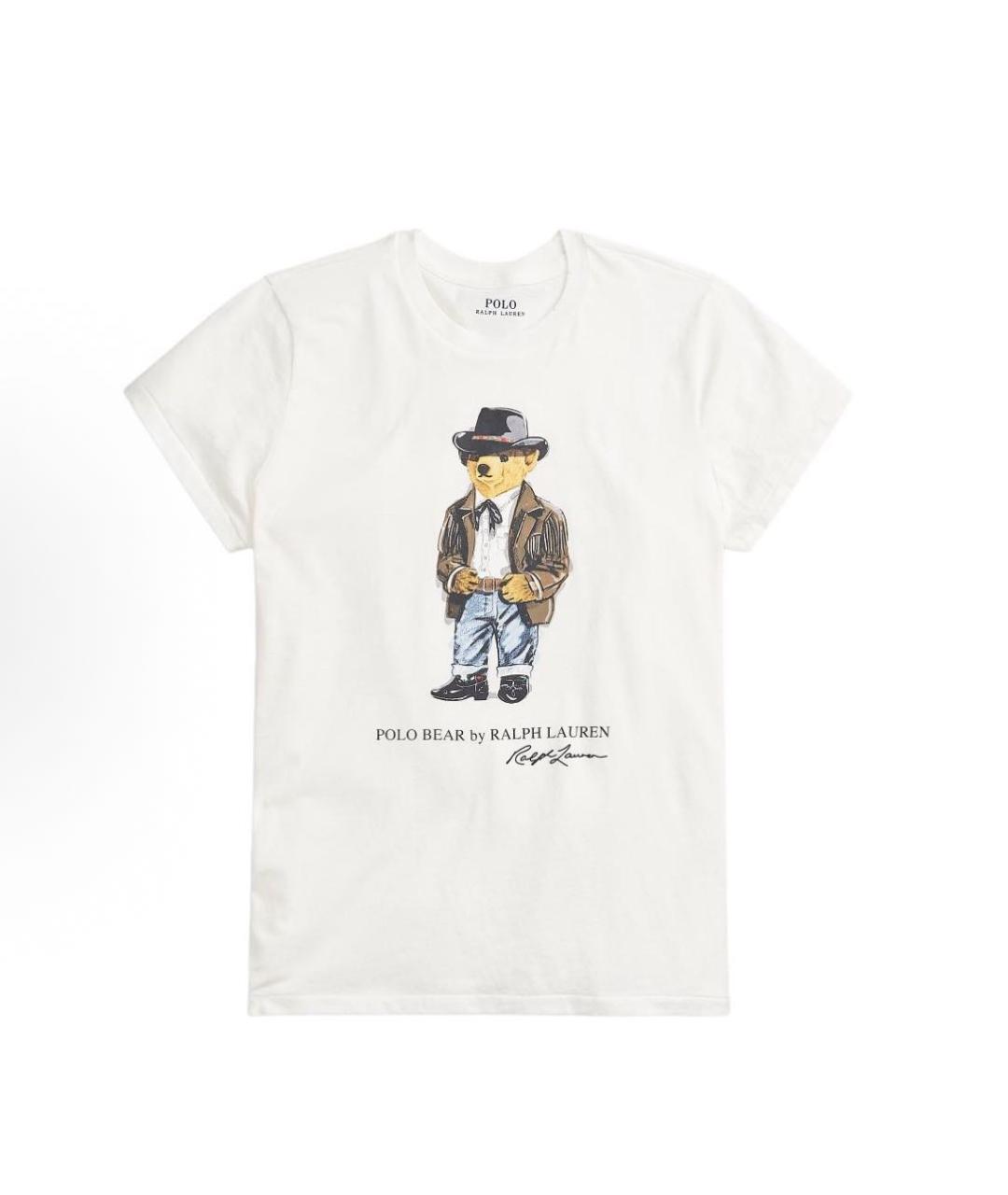 POLO RALPH LAUREN Белая хлопковая футболка, фото 8
