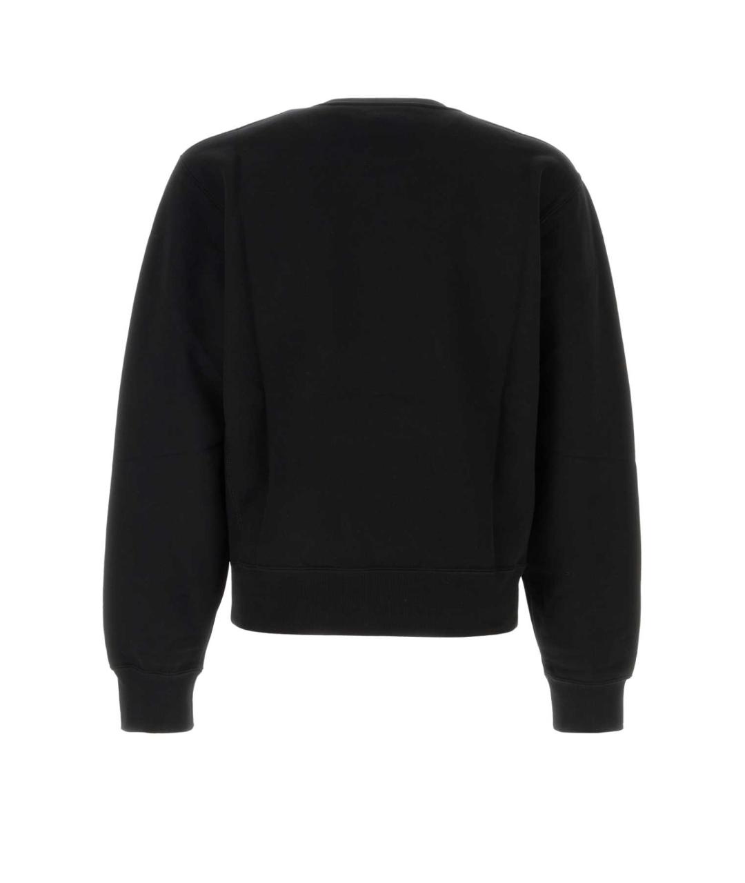SAINT LAURENT Черный хлопковый джемпер / свитер, фото 2