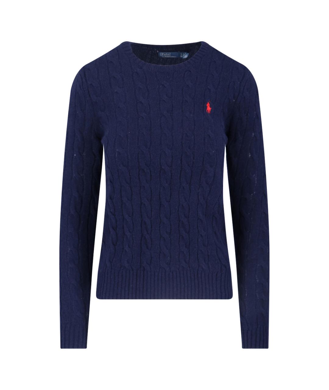 POLO RALPH LAUREN Синий шерстяной джемпер / свитер, фото 1