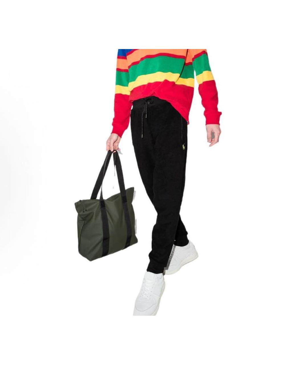 POLO RALPH LAUREN Черные полиэстеровые спортивные брюки и шорты, фото 2