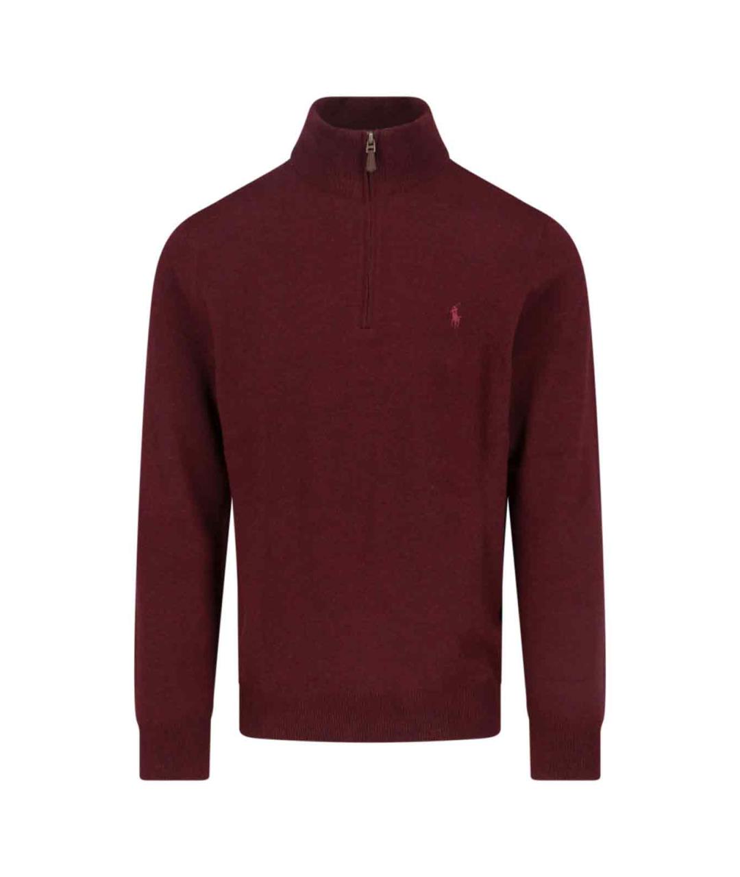 POLO RALPH LAUREN Красный шерстяной джемпер / свитер, фото 1