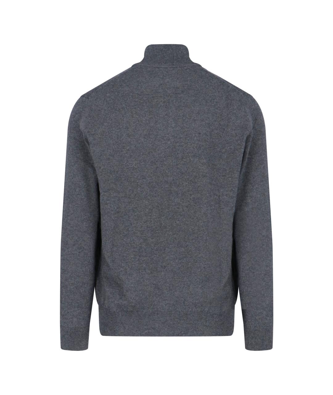 POLO RALPH LAUREN Серый шерстяной джемпер / свитер, фото 2