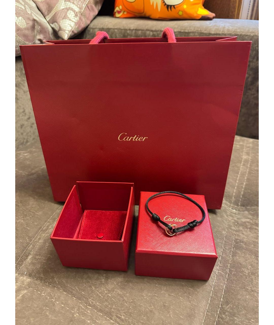 CARTIER Черный браслет из желтого золота, фото 6