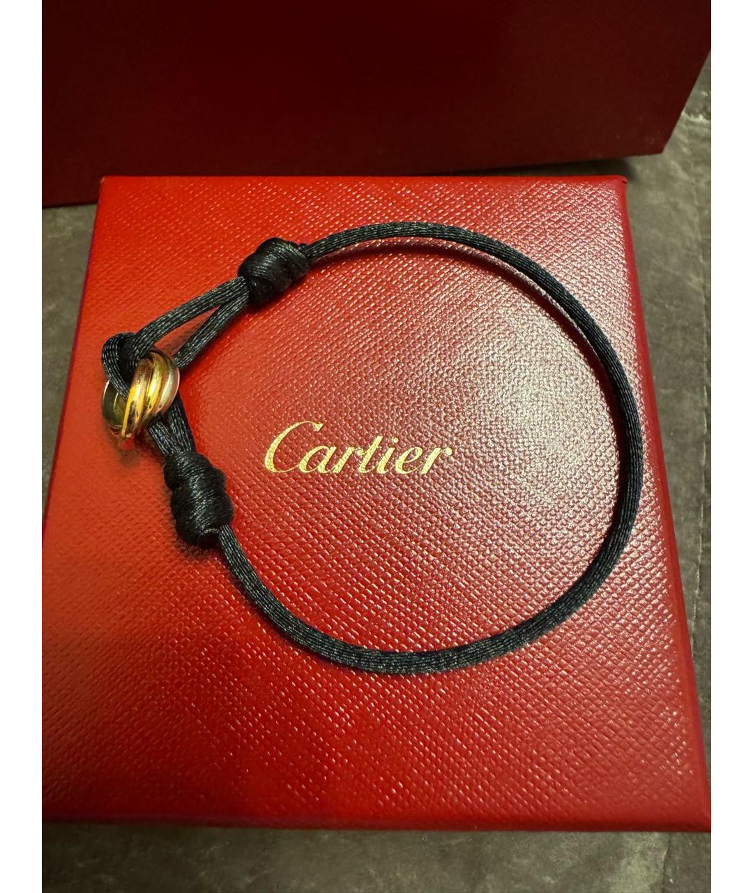 CARTIER Черный браслет из желтого золота, фото 2