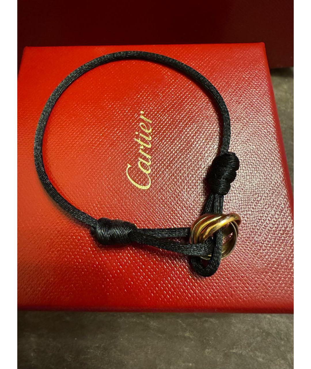 CARTIER Черный браслет из желтого золота, фото 3