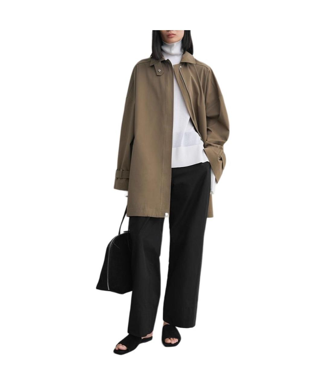 TOTEME Коричневый хлопковый тренч/плащ, фото 3