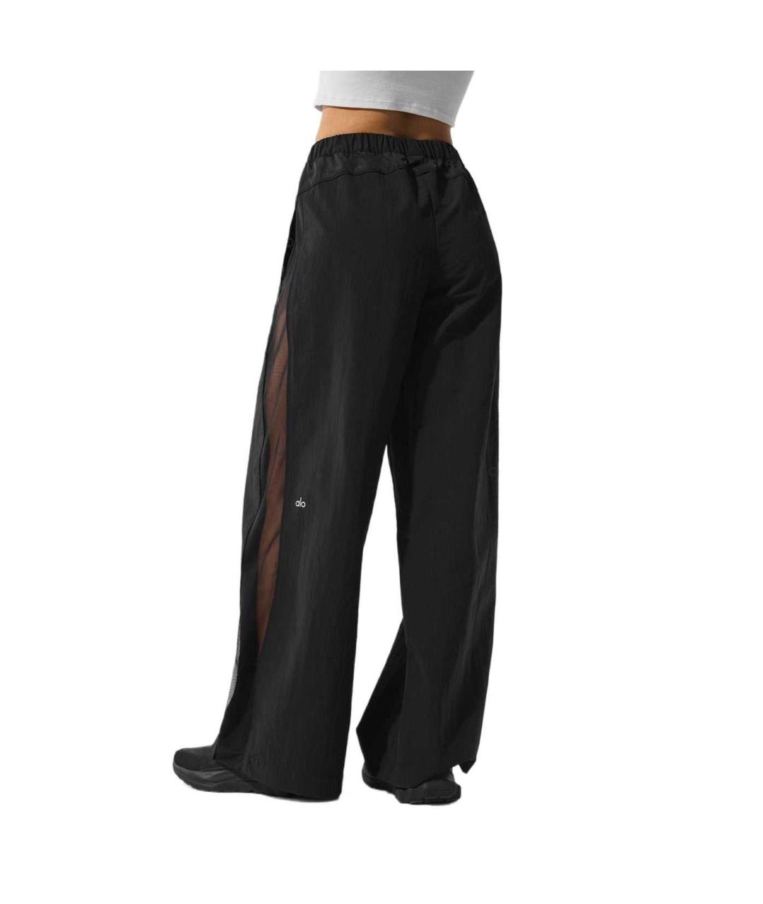 ALO YOGA Черные прямые брюки, фото 2