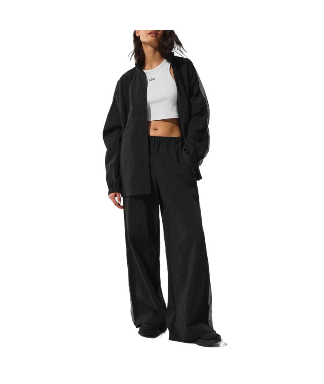 ALO YOGA Черные прямые брюки, фото 3