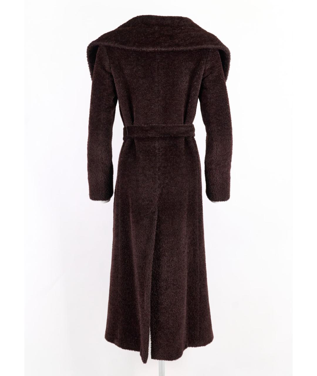 MAX MARA Коричневая шерстяная шуба, фото 5