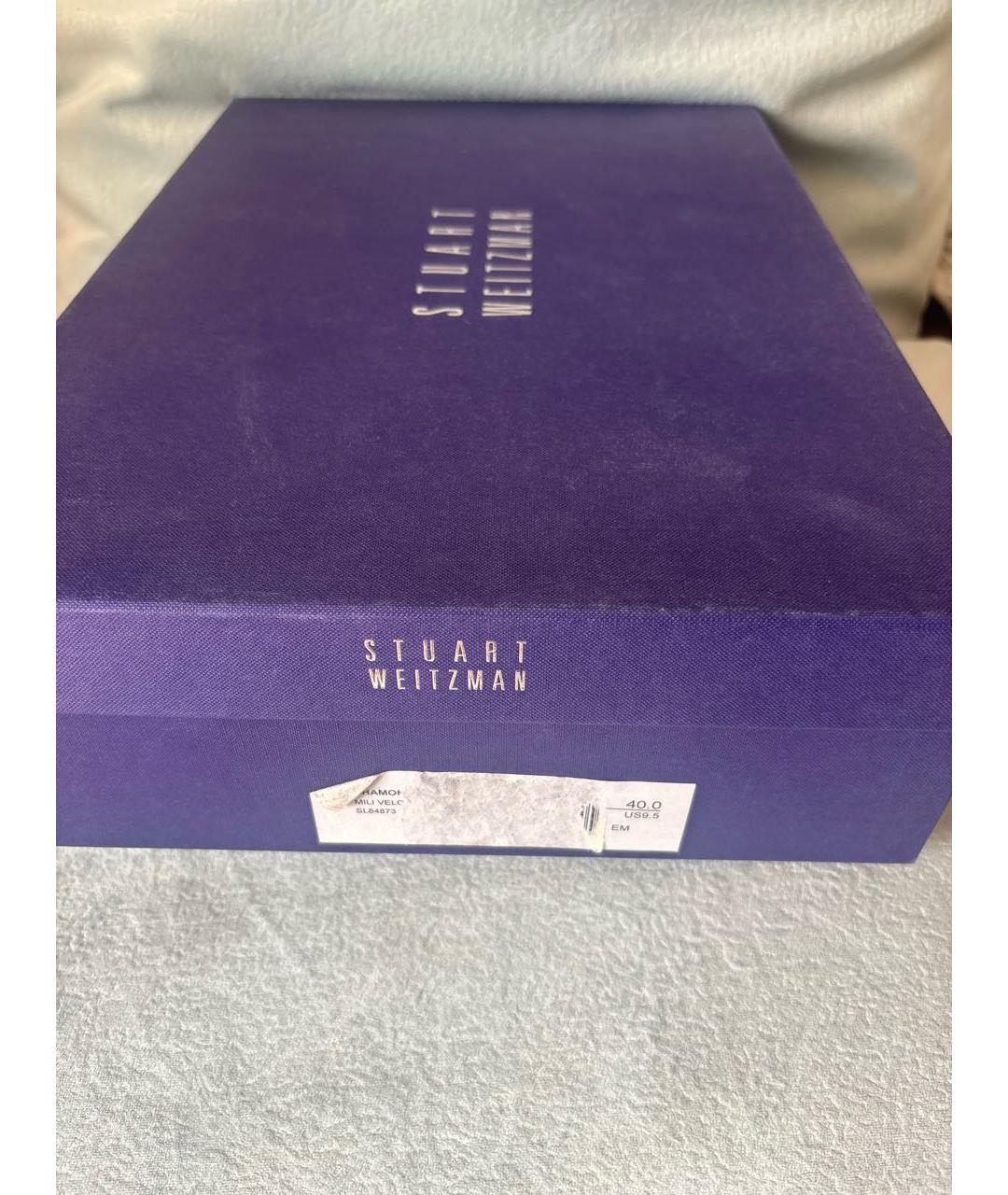 STUART WEITZMAN Хаки замшевые ботинки, фото 6