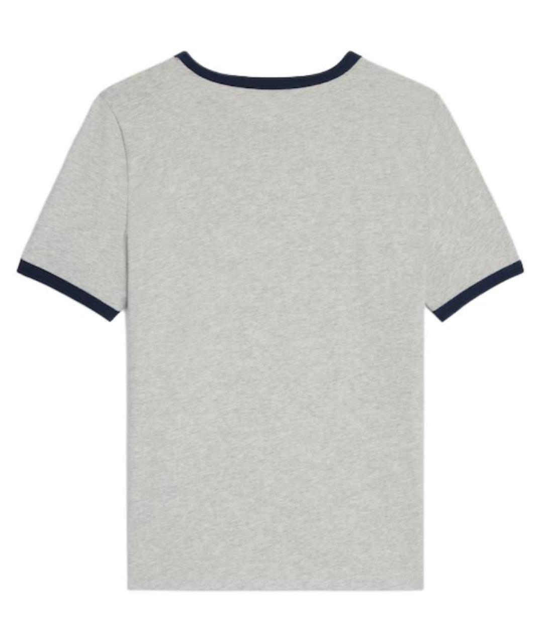 CELINE Серая хлопковая футболка, фото 2